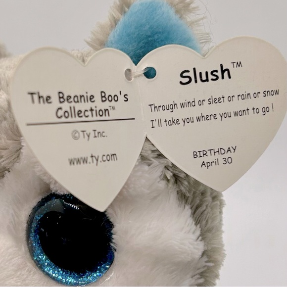 Ty Beanie Boos Collection Slush the Husky Dog Plush - Picture 2 of 7